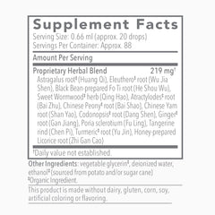 Herbal ingredients scene for Biotonic promoting gut balance.