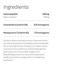 Bio Island Milk Calcium Bone Care with D3 and K2 for absorption.
