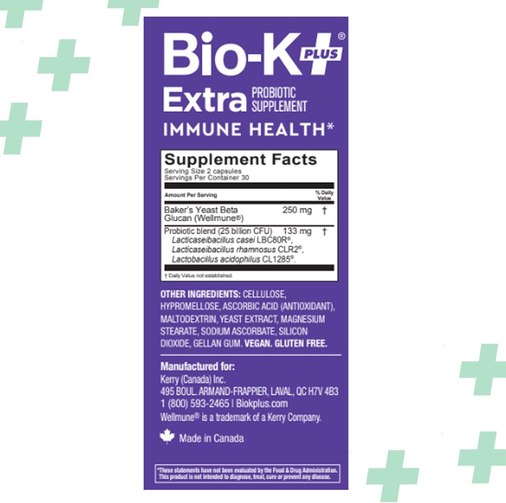 Bio-K+ made in USA seal on packaging
