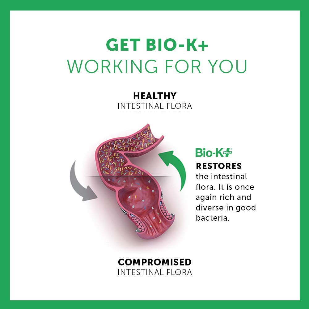 Bio-K Plus packaging on store shelf signaling quality and safety standards