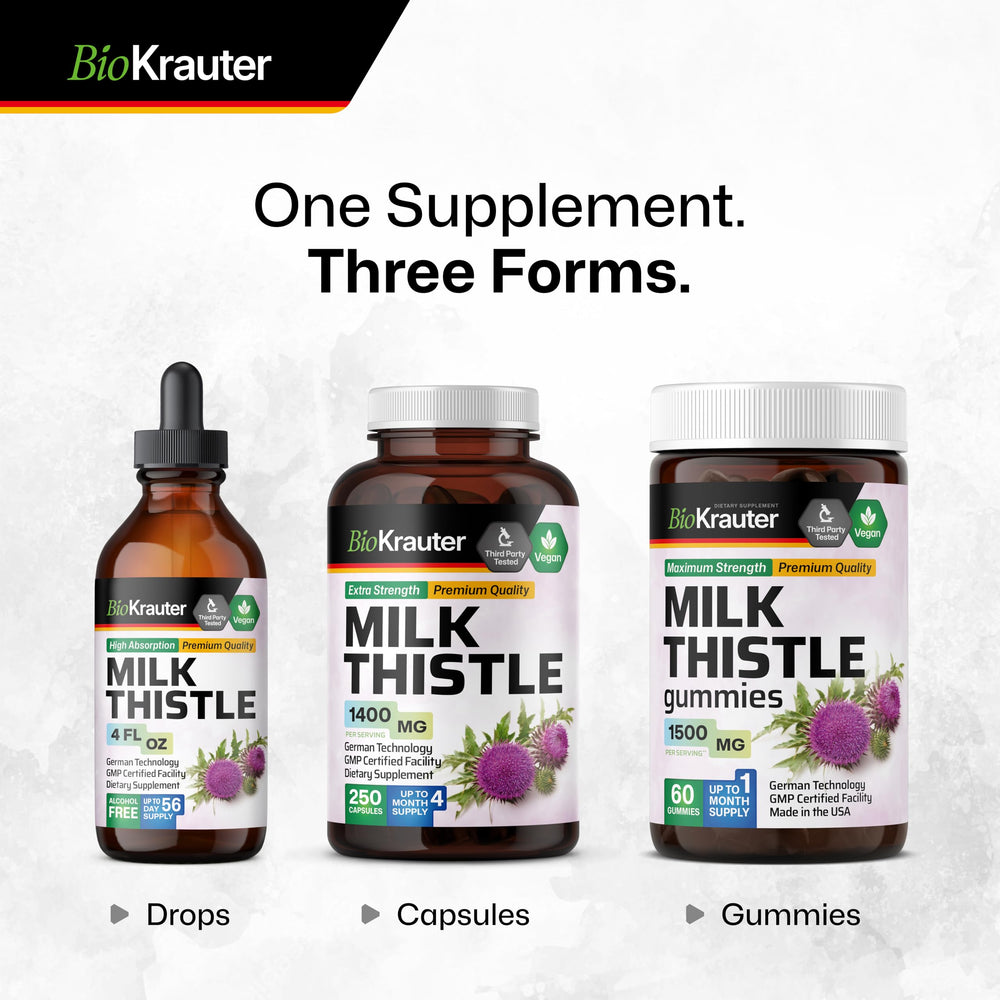 BIO KRAUTER Capsule bottle travel-friendly packaging.