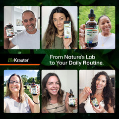 BIO KRAUTER Cayenne Drops label with key features and origin.