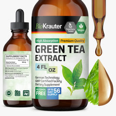 BIO KRAUTER Green Tea Extract bottle front view for daily wellness.