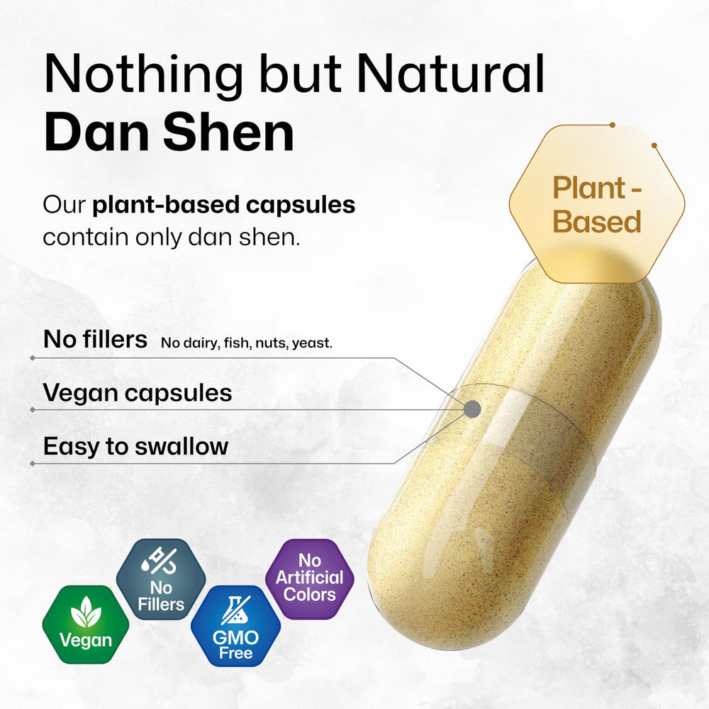 Vegan capsule on white background emphasizes plant based GMO free design