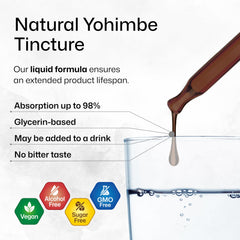 BIO KRAUTER Yohimbe Tincture bottle closeup with clear labeling