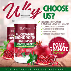 Bio Naturals pharmaceutical-grade liquid supplement bottle for daily joint care.