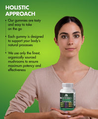 BIO VITALICA Mushroom Gummies serving size visual for daily dose
