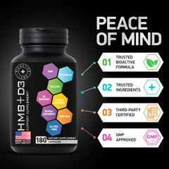 BIOACTIVE LABS HMB D3 label close-up showing clean formulation