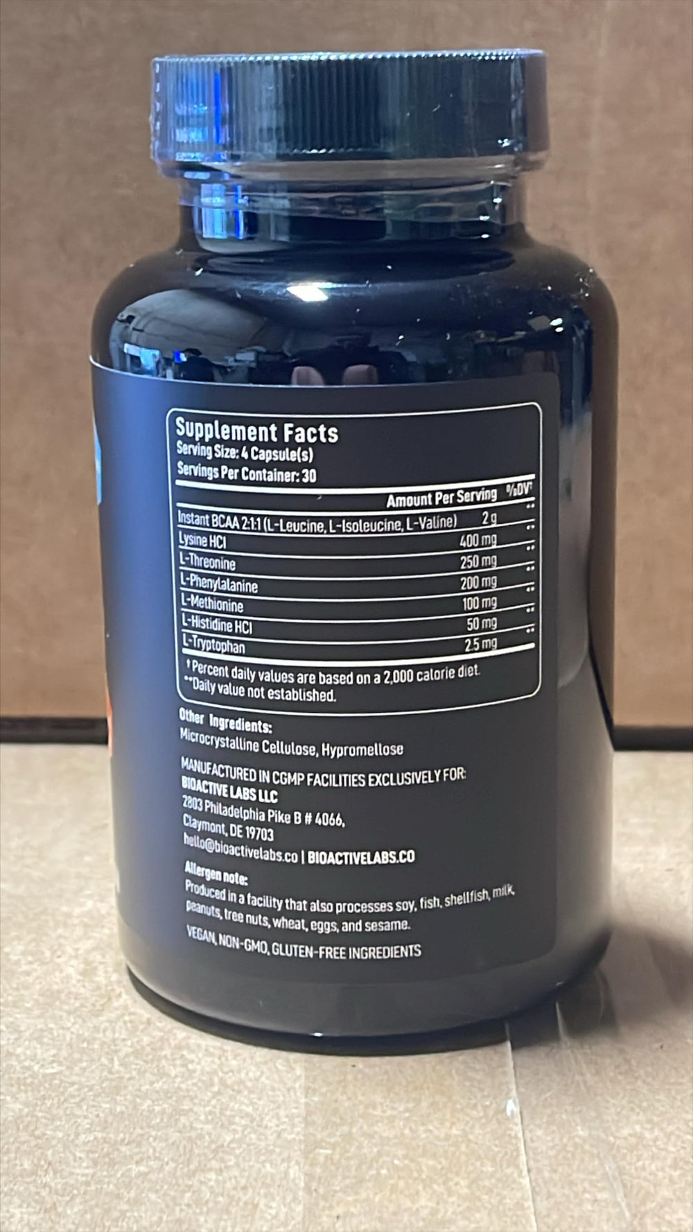 BIOACTIVE LABS Recovery-support capsules after training sessions