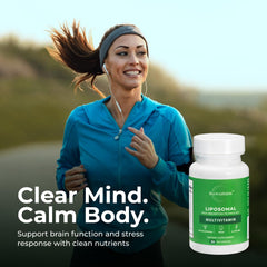 BioAvailable Liposomal Multivitamin packaging box in retail setting.