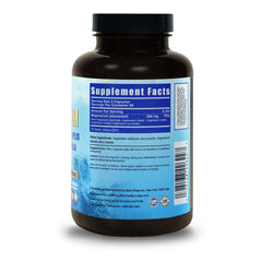 BioBenevo 5-in-1 Magnesium bottle in bedtime routine setting.