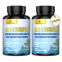 BioBenevo 5-in-1 Magnesium bottle front for sleep support.