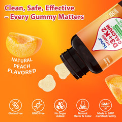 Biobor gummies close-up texture showcases chewy, tasty daily supplement option.