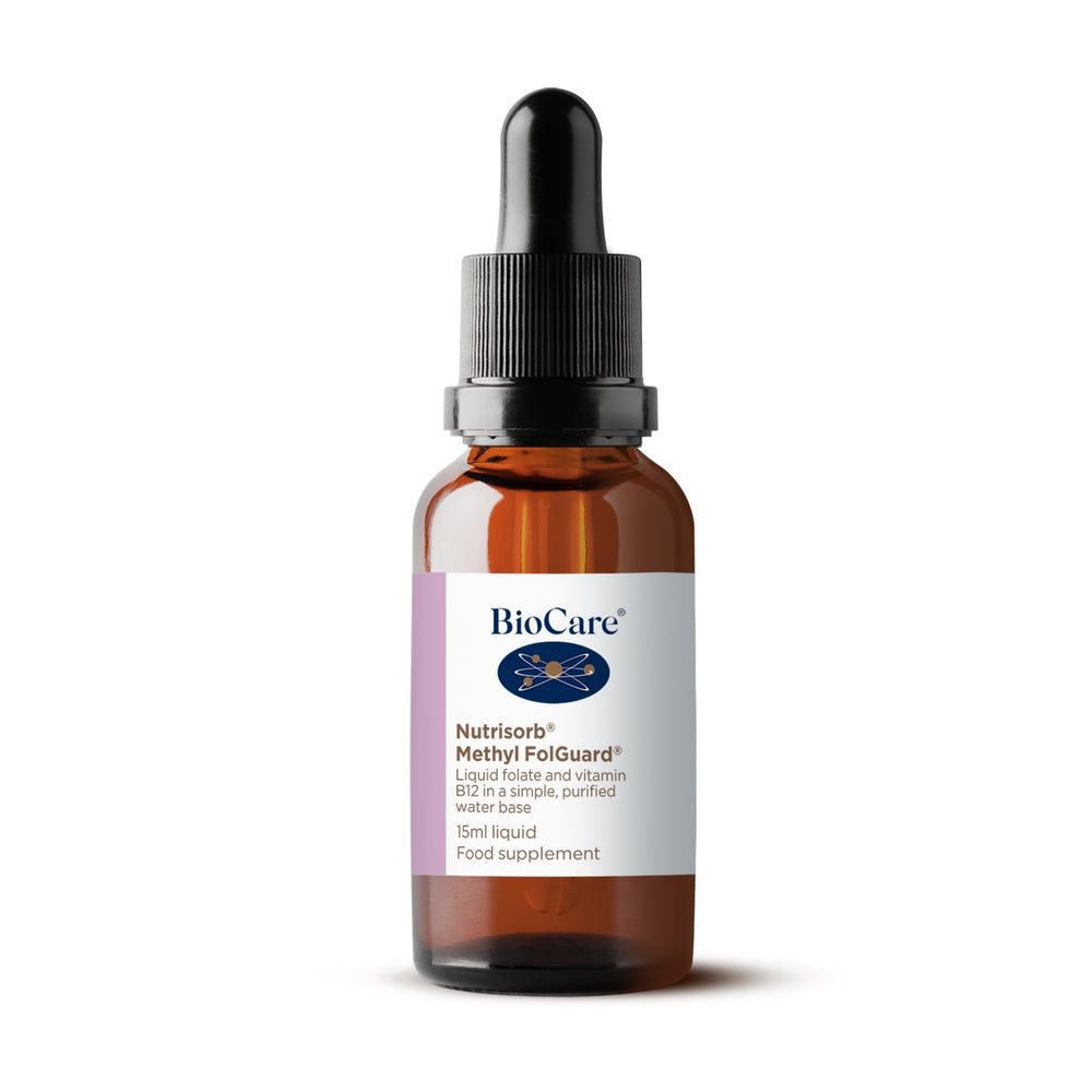 BIOCARE Nutrisorb Methyl Folguard bottle with pour spout for easy dosing.