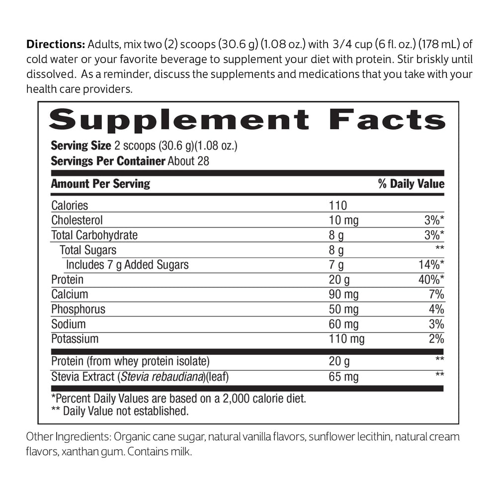 Biochem Whey Isolate Vanilla smoothie highlighting versatile mix-ins