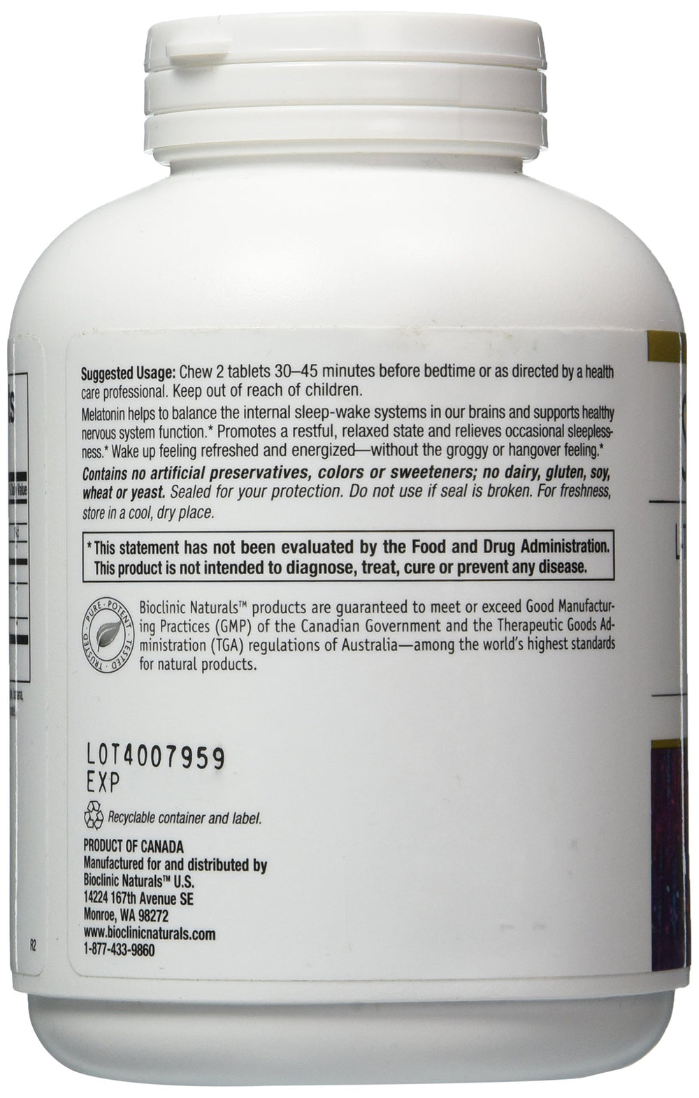 Somno Pro Tropical Breeze tablets close-up showing convenient chewables for restful nights