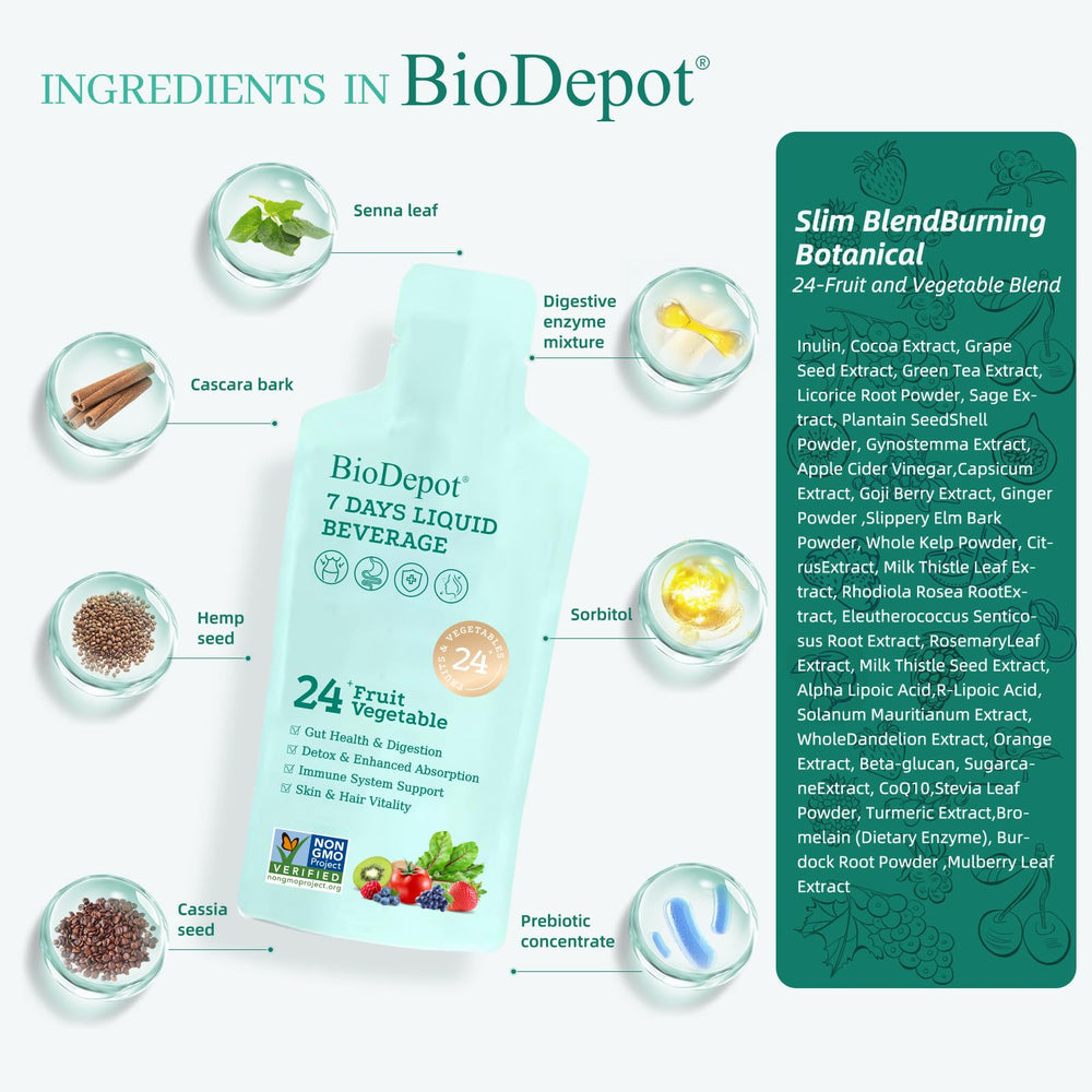 Biodepot Liquid Probiotics pour into glass for quick absorption.