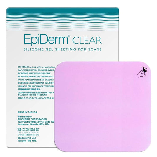 Biodermis Epi-Derm Standard Scar Sheet with soft coverage for comfortable daily wear.