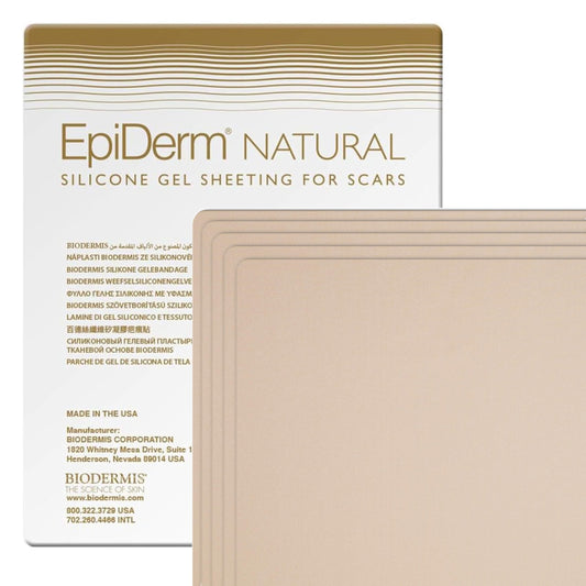 Biodermis EpiDerm Large Scar Sheet with broad coverage for post-surgery scars.