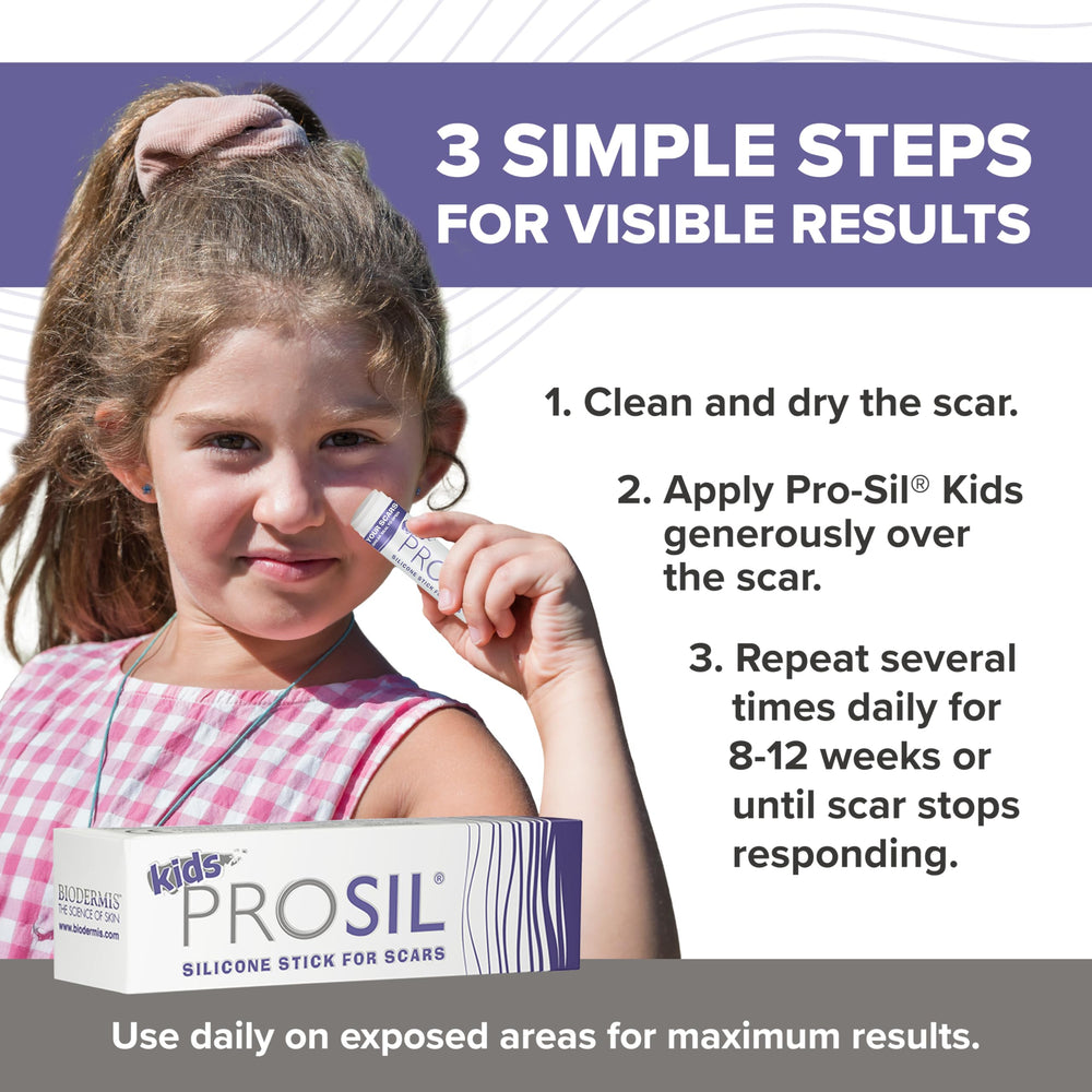 BIODERMIS Pro-SIL Kids USA-made scar care product
