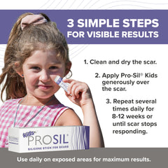 BIODERMIS Pro-SIL Kids USA-made scar care product