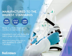 BioEmblem non-GMO label on packaging emphasizing clean ingredients