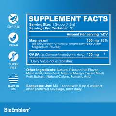 BioEmblem magnesium glycinate form highlighting bioavailability