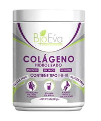 BioEva hydrolyzed collagen powder types 1-2-3 for skin, hair, and joints support