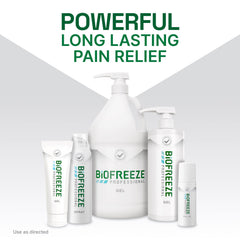 Enhanced menthol formula of Biofreeze Professional Gel for cooling relief.