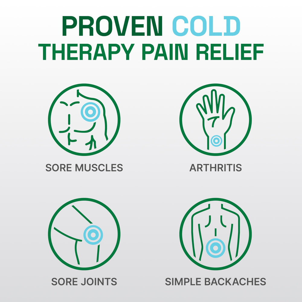 Biofreeze Professional Gel applied to neck for cooling relief.