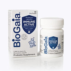 BioGaia Immune Active daily-use scene emphasizing convenient wellness support