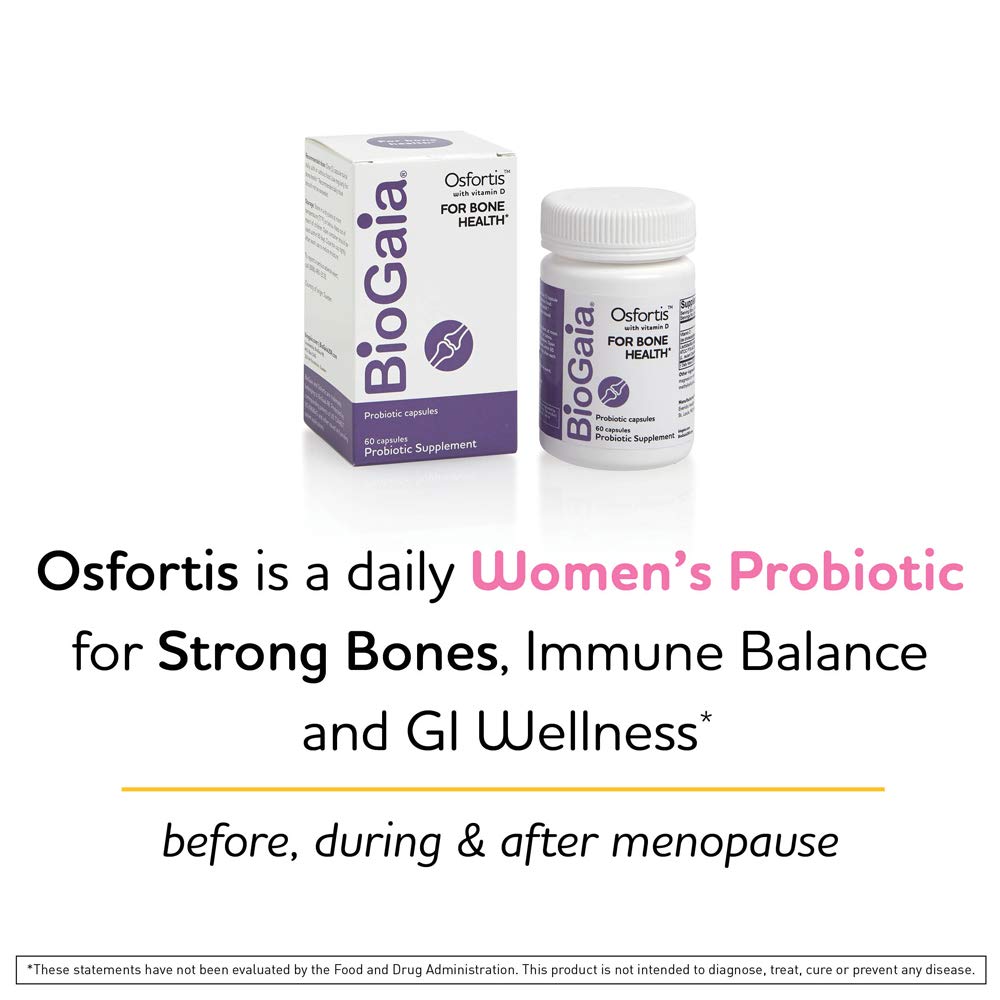 BioGaia Osfortis capsules closeup—soft, easy-to-swallow for GI wellness and bone support