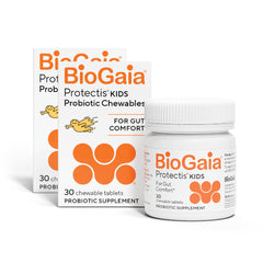 BioGaia Protectis chewable tablets for toddlers provide gentle digestive comfort.