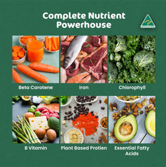 Biogenesis Spirulina mini tablets closeup showcases compact, easy-to-swallow format.