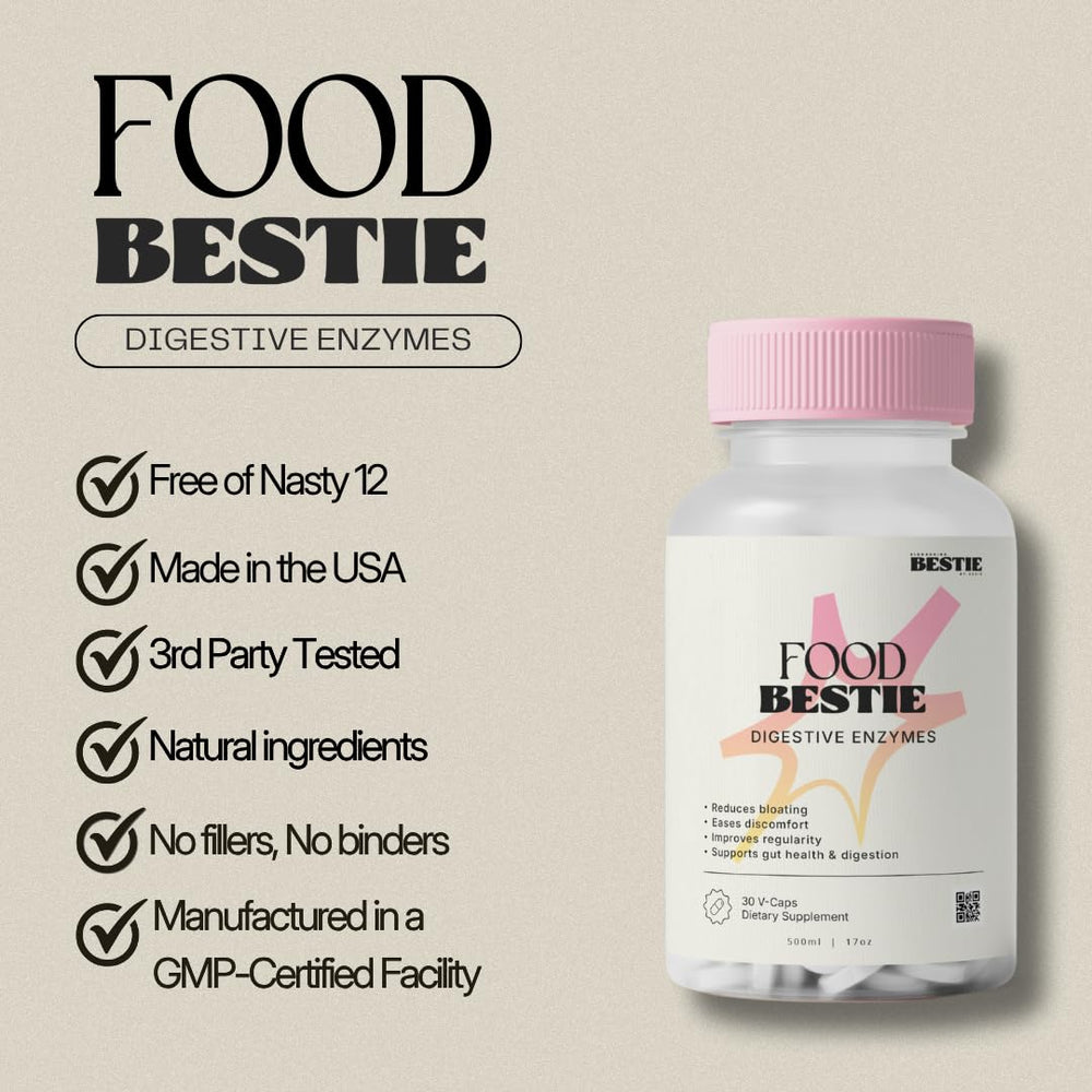 Biohacking Bestie vegan non-GMO USA-made packaging highlights quality.