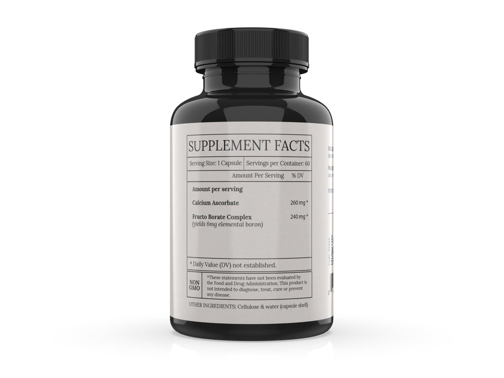 BioImmersion Fructo Borate bottle-pour shows simple daily dosing for consistency.