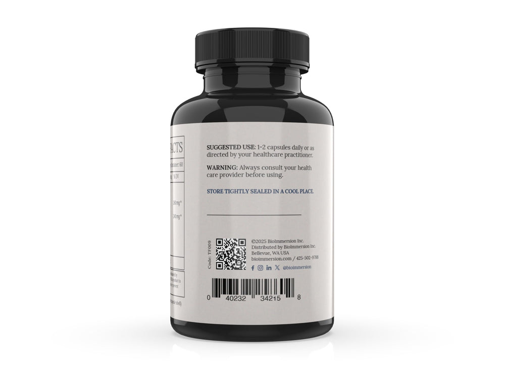 BioImmersion Fructo Borate capsules closeup: plant-based boron designed for efficient absorption.