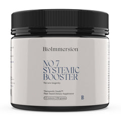 BioImmersion No 7 Systemic Booster bottle with clean label for daily plant-based wellness