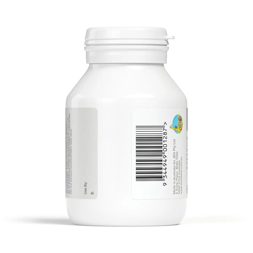 Close-up of Bio Island Lysine Step Up chewables showing texture and flavour.