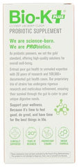 Bio-K Plus PoopBIOTIC capsules close-up showing easy daily intake.