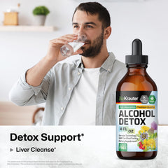 BIO KRAUTER alcohol detox tincture dropper for easy under tongue use.