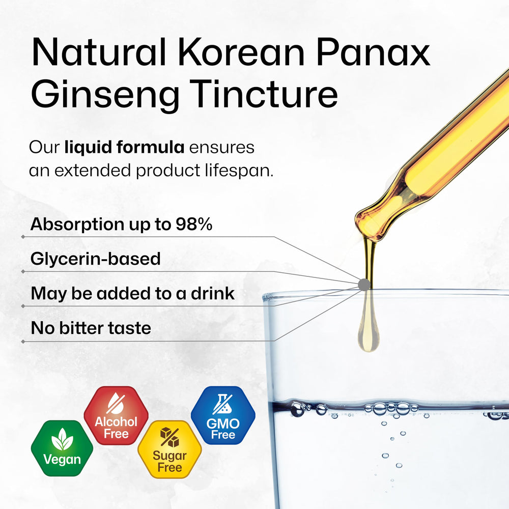 BIO KRAUTER Ginseng Drops closeup on the product label.