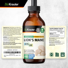 BIO KRAUTER Lions Mane German technology ensures precise crafting.
