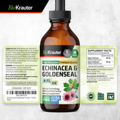 BIO KRAUTER packaging insert highlights dosage and servings