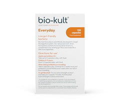 Bio-Kult Everyday capsules sprinkled into food for flexible, on-the-go use.