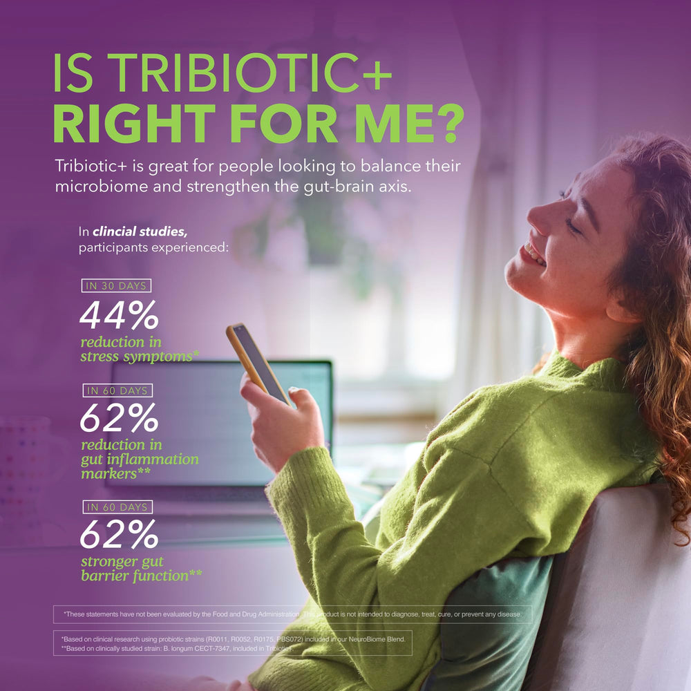BIOLIGENT Tribiotic wellness scene conveys daily balance and comfort.