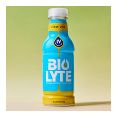 BIOLYTE bottle in travel ready setup for easy hydration on the go