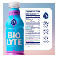 BIOLYTE nutrition facts underscore electrolyte blend and immune-supporting ingredients