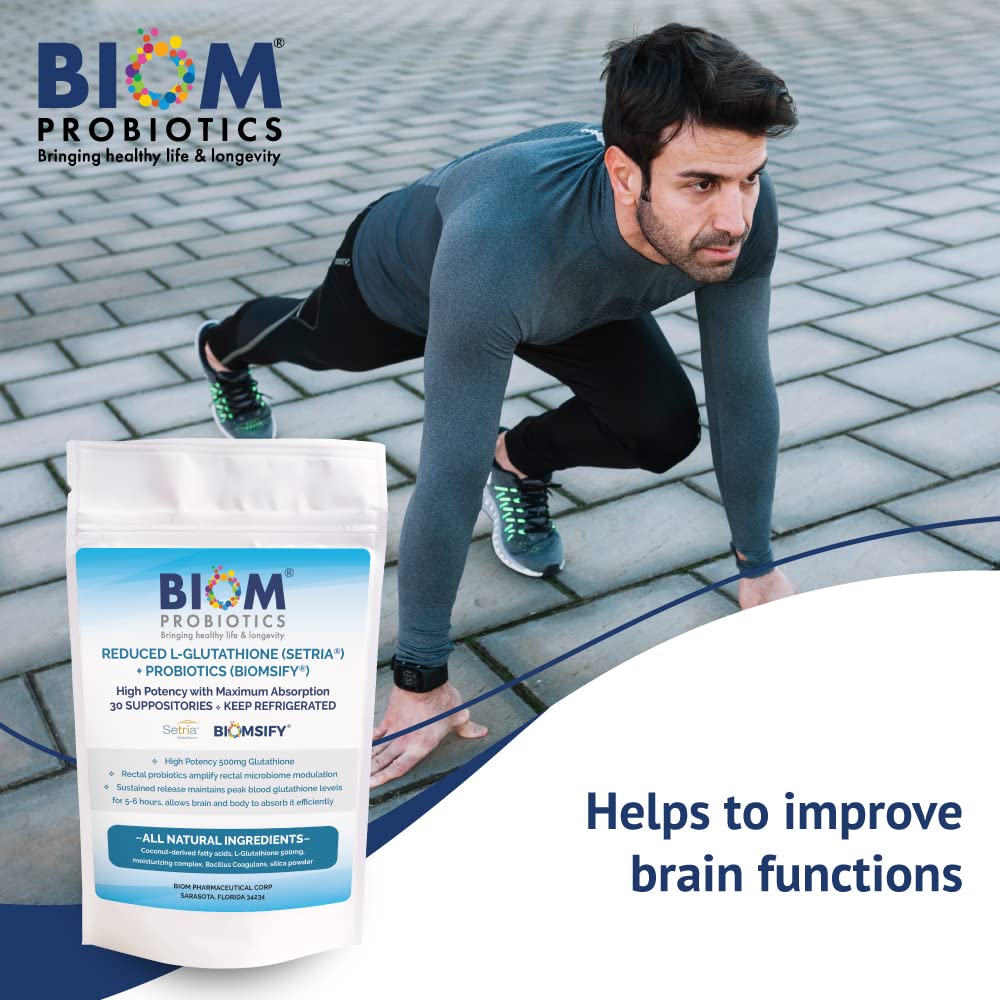 Biom Probiotics silica powder packaging emphasizing purity and texture