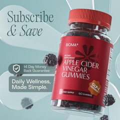 BIOMA ACV Gummies box-front conveying convenient daily ritual